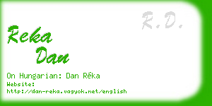 reka dan business card